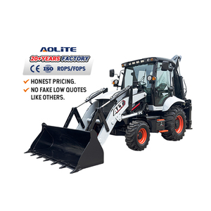 Aolite BL90-25 miễn phí vận chuyển backhoe loader exacvator và phía trước Loader cho xây dựng kỹ thuật - Product Image 1