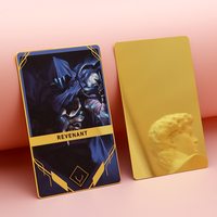 Tarjeta de metal personalizada de oro de 24K, juego de Metal de negocios en relieve, nombre de lujo, tarjetas de metal grabadas con láser, tarjeta de visita de oro con código QR