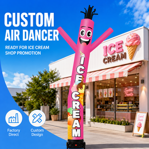 Tube publicitaire gonflable personnalisé avec souffleur Sky Dancer, idéal pour les cérémonies d'ouverture de magasins alimentaires et la publicité extérieure - Product Image 1