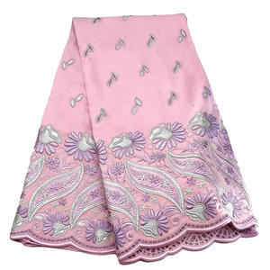 Nuovo <span class=keywords><strong>Chiffon</strong></span> Laser paillettes tessuto pizzo tessuto ricamo tessuto di alta qualità abito da sposa tessuto cavo ricamo - Product Image 5