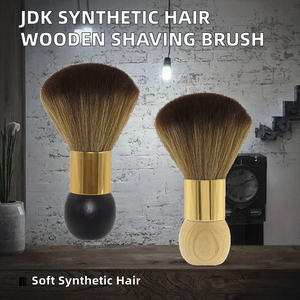 1 brosse à raser en poils synthétiques Silvertip Badger avec manche en bois pour l'entretien de la barbe et l'utilisation en salon de coiffure - Product Image 2