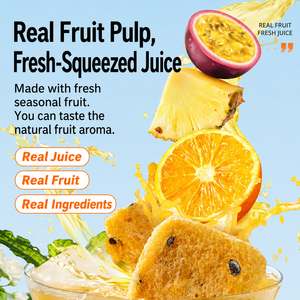 Cubes de thé aux fruits mélangés Premium FD Orange, <span class=keywords><strong>Fruit</strong></span> de la Passion et Ananas, enrichi en Vitamine C naturelle, infusion froide instantanée, sachet de 120g - Product Image 4