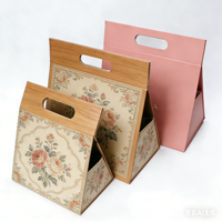 Boîtes cadeaux personnalisées de luxe en papier magnétique avec revêtement UV, formes spéciales pour petites entreprises, avec poignée