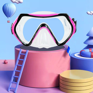 Máscara de Buceo de Silicona Líquida para Niños, Vidrio Templado, Dos Ventanas, Impermeable, Antivaho, para Snorkel y Deportes Acuáticos - Product Image 1