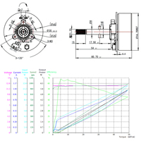 Moteur de ventilateur BLDC triphasé 16W 30dB à faible bruit 1510 tr/min, moteur CC sans balais 24V à couple élevé, moteurs CC sans balais à vendre