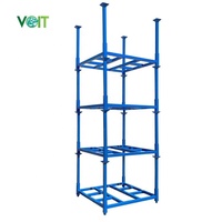 Étagère de stockage pliable en acier durable haute capacité 2400 lb pour la logistique de marchandises