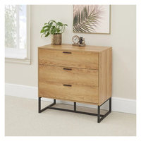 Meuble de rangement élégant pour salon, console latérale simple avec 3 tiroirs