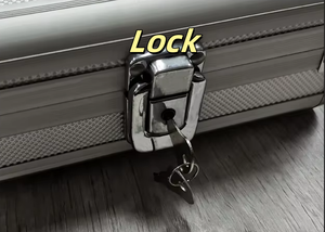 Fabricant chinois Boîte de transport d'outils en aluminium argenté personnalisée Mallette de rangement en aluminium dur avec mousse personnalisée - Product Image 5