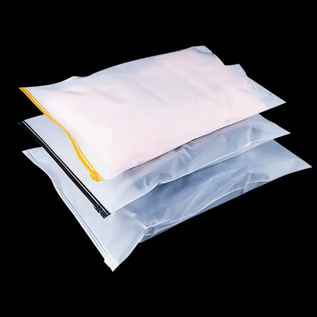 Sacs à provisions en tissu à fermeture éclair sac d'emballage pour paquet biodégradable personnaliser emballage de chaussettes en tissu sérigraphie sac à fermeture éclair