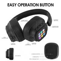 Casque sans fil supra-auriculaire AI avec réduction de bruit ANC, sportif, avec écran couleur transparent, contrôle tactile 930PLUS