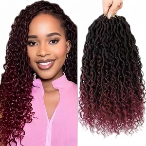 1 Paquete de Trenzas de Ganchillo Freetress <span class=keywords><strong>Gogo</strong></span> Curl de 18-30 Pulgadas, Cabello Sintético con Ondas Oceánicas, Ondas de Agua, Rizado Profundo, Cabello Rizado para Playa - Product Image 6