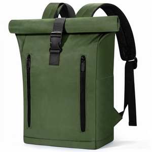 Mochila <span class=keywords><strong>para</strong></span> <span class=keywords><strong>portátil</strong></span> de 15,6 pulgadas con cremallera, expandible, 25 L, <span class=keywords><strong>para</strong></span> trabajo, viajes, negocios, estudiantes universitarios, color verde - Product Image 1