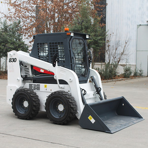 Minicargadora diésel con ruedas, color blanco, modelo 830, radio de giro corto, para uso en obras de construcción - Product Image 5