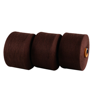 Пряжа из переработанного хлопка и полиэстера, смесовая, 7s-21s, для вязания, цвет деним-карри, оптом для носков - Product Image 5