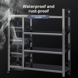 Nhiều lớp ba-tier bếp hiển thị đứng cho trái cây và rau lò vi sóng Lò nướng & đồ dùng nhà bếp lưu trữ giá cho hộ gia đình sử dụng - Product Image 6