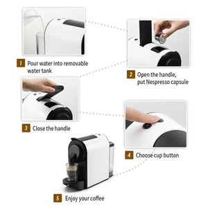 Cafetera Espresso Eléctrica de 20 Bares <span class=keywords><strong>con</strong></span> Calentamiento Rápido, Control de Temperatura Automático, para Oficina, Hogar y Hotel - Product Image 4