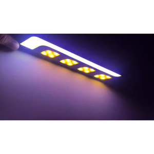 2pcs 12V <strong>Auto</strong> LED COB Fog <strong>Lamp</strong> <strong>Daytime</strong> <strong>Running</strong> DRL Driving <strong>Lamp</strong> with Turn Signal Light Waterproof 5W Headlight - Product Image 2