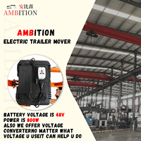 Chariot électrique pliable AMBITION 800W pour remorques, capacité 6 tonnes, 5 roues, pour remorquer voitures et bateaux