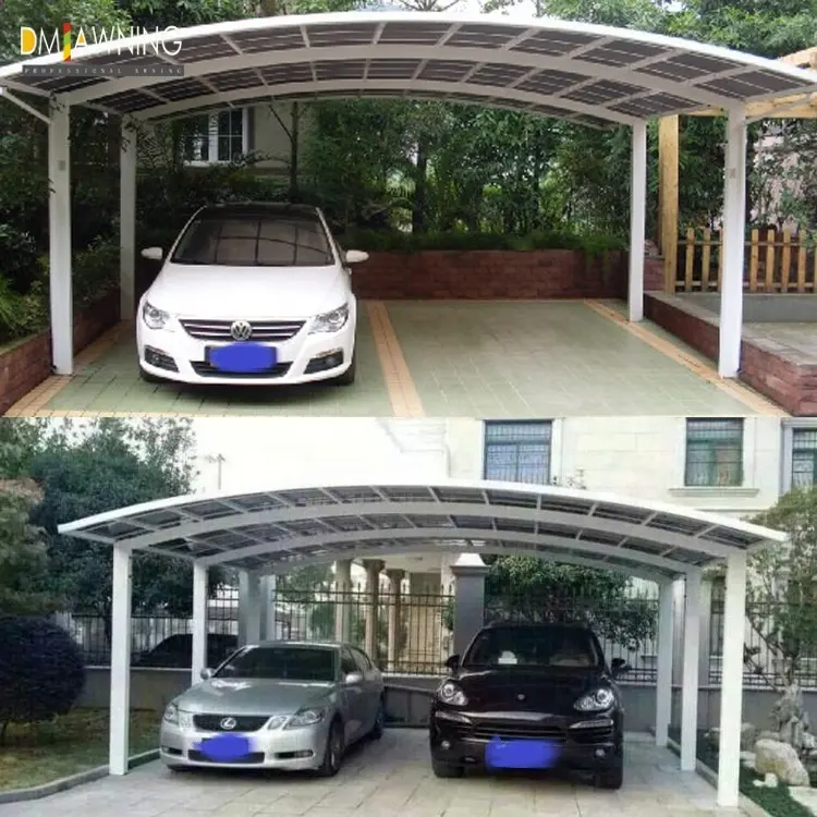 Carport de aluminio impermeable, 6x6M Carport dosel exterior