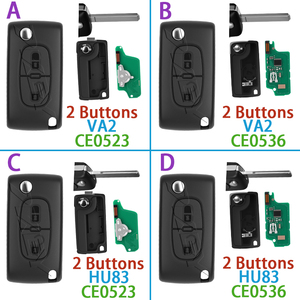 <span class=keywords><strong>Clé</strong></span> de voiture à distance <span class=keywords><strong>pour</strong></span> <span class=keywords><strong>Peugeot</strong></span> <span class=keywords><strong>207</strong></span> 307 308 408 <span class=keywords><strong>pour</strong></span> Citroën C1 C2 C3 C4 C5 Picasso CE0523 ID46 PCF7941 CE0536 PCF7961 433ASK/FSK - Product Image 4