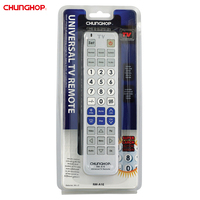 Control Remoto Universal para TV RM-A1E 35 con Botones Grandes, Código Fijo, Plástico ABS, Alcance de 8m, OEM