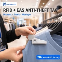 Etiqueta Antirrobo UHF RFID EAS Impinj R6p, Etiqueta de Seguridad para Comercios Minoristas, Etiqueta RFID Acústica Magnética de 960 MHz, Plástico ABS, 58K