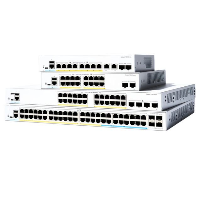 C1300-24P-4X 24 Port Gigabit PoE+4-port 10G SFP+Enterprise Switch Three Layer Network Management with 40000 Mbps Optical Port