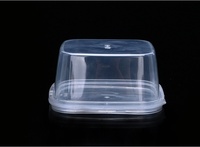 Boîte à sauce et condiments en plastique 10,5*10,5*5 cm - Contenant alimentaire à emporter recyclable avec design hermétique