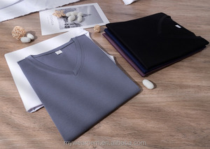 <span class=keywords><strong>Camisetas</strong></span> con cuello en V de poliéster en blanco, <span class=keywords><strong>camisetas</strong></span> <span class=keywords><strong>baratas</strong></span> de buena calidad al por mayor, diseño personalizado, serigrafía, haga su logotipo - Product Image 2