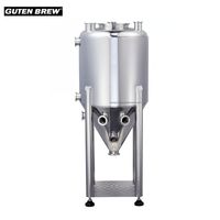 Nouveau réservoir de fermentation Guten de qualité alimentaire 40L 60L 80L 105L Unitank à double enveloppe pour brassage artisanal et bière maison