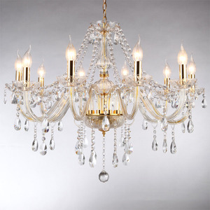 Lustre en cristal moderne de luxe, design européen, luminaire de plafond pour salon, salle à manger, chambre principale, décoration intérieure - Product Image 3