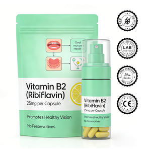 Capsules de Vitamine <span class=keywords><strong>B2</strong></span> Biologique, Riboflavine Naturelle, Mélange Personnalisé, Marque Privée, Service OEM ODM, Certifié HACCP ISO GMP NSF - Product Image 1