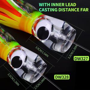 เหยื่อตก<span class=keywords><strong>ปลาหมึก</strong></span>ยักษ์พิมพ์ลาย ABS สำหรับตกปลาใหญ่ พร้อมตะขอ สำหรับปลาทูน่าและปลากระเบน - Product Image 5