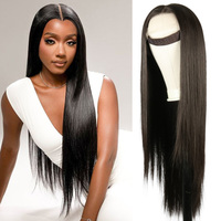 Perruque synthétique Futura Fiber 13x6 résistante à la chaleur, pré-épilée, haute qualité, avec dentelle HD Latisha, sans colle, pour femme