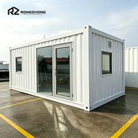 Conteneur moderne préfabriqué RONGZHONG de 20 pieds en panneaux sandwich, idéal pour les dortoirs