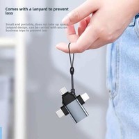 Adaptateur OTG 3 en 1 adapté au type C pour téléphones mobiles et tablettes Android