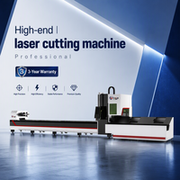 Machine de découpe laser automatique CNC Raycus à 3 mandrins pour tubes circulaires et carrés