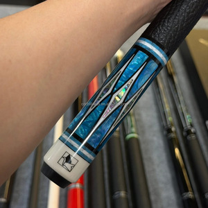 Taco de billar <span class=keywords><strong>ZENI</strong></span> QY01 de calidad premium, hecho a mano, con eje de carbono y arce, con pasador radial QianYi, doble eje, punta de 12.2mm y 11.8mm, peso de 19oz. - Product Image 3