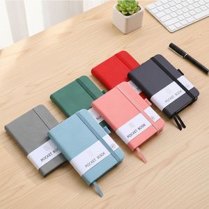 Hot A4 A5 A6 Embossed Logo Pu Leather Notebook Dotted Inner Page Binding Elastic Strap Notebook for Business - Product Image 2