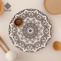 Vente directe d'usine, sets de table en coton imprimé avec polyester pour table à manger, sets de table imprimés en coton