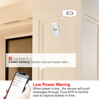 Détecteur de Mouvement PIR Intelligent Tuya Wi-Fi avec Alertes par Application, Système d'Alarme Infrarouge Sans Fil sur Batterie