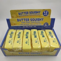 Jouets Squishy en forme de beurre compressibles, très demandés, durables, anti-stress de poche en mousse PU