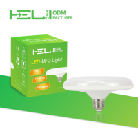 Luz LED UFO de Alta Eficiencia 120lm/W, 12W 1440lm 3000K-6500K 120 °   Lámpara de Ahorro de Energía E27 100-265V IC-DOB