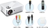 Projecteur LED TFT LCD 4K HD 1080P portable à courte focale 400 Lumens 3D Ready avec haut-parleurs intégrés, format poche, certifié FCC CE PSE RoHS