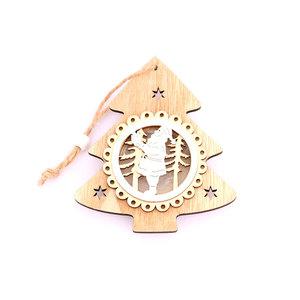 2020 New Christmas Decorations, Christmas <b>Tree</b> Ornaments, Wooden Light-Up Ornaments, Christmas Gifts - Product Image 5