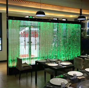 Moderne LED restaurant décoratif cloison <span class=keywords><strong>écran</strong></span> couleur changeante lumière mur bulle d'eau décoration - Product Image 4