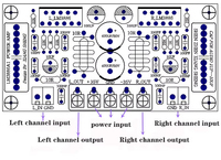 Carte d'amplificateur de puissance LM3886 2 voies 68W + 68W Kit de bricolage Carte d'amplificateur de puissance audio (sans puce LM3886)