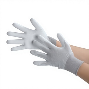 Gants ESD en PU carbone avec paume antidérapante et poignet tricoté - Product Image 1