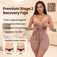Vente en gros de Fajas Colombianas BBL, vêtements de compression post-chirurgie, gaine amincissante pour femmes, Moldeadoras Para Mujer