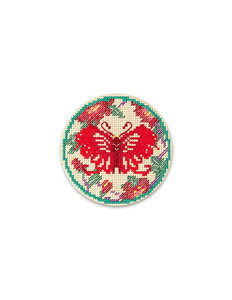 [3] organizador de hilo preclasificado, posavasos de mariposa oriental, bordado - Product Image 1